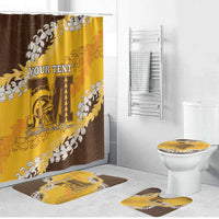 Personalized Mililani Hawaii High School Bathroom Set Puakenikeni Lei Hawaiian Pattern - Polynesian Pride