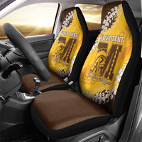 Personalized Mililani Hawaii High School Car Seat Cover Puakenikeni Lei Hawaiian Pattern - Polynesian Pride