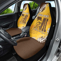 Personalized Mililani Hawaii High School Car Seat Cover Puakenikeni Lei Hawaiian Pattern - Polynesian Pride