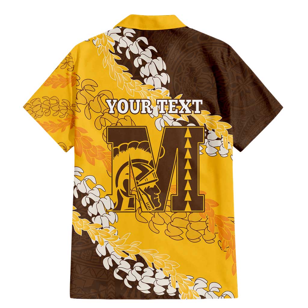 Personalized Mililani Hawaii High School Family Matching Mermaid Dress and Hawaiian Shirt Puakenikeni Lei Hawaiian Pattern - Polynesian Pride