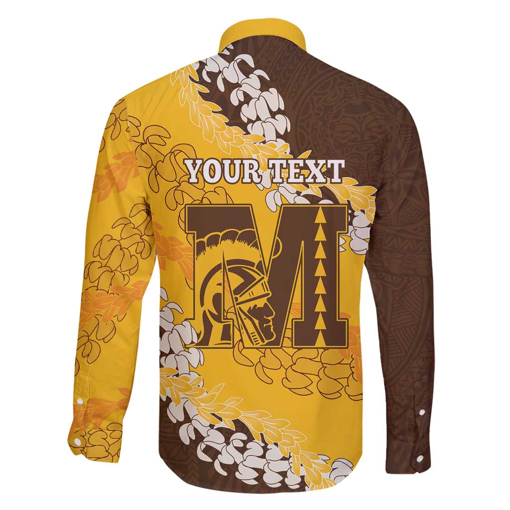 Personalized Mililani Hawaii High School Family Matching Puletasi and Hawaiian Shirt Puakenikeni Lei Hawaiian Pattern - Polynesian Pride