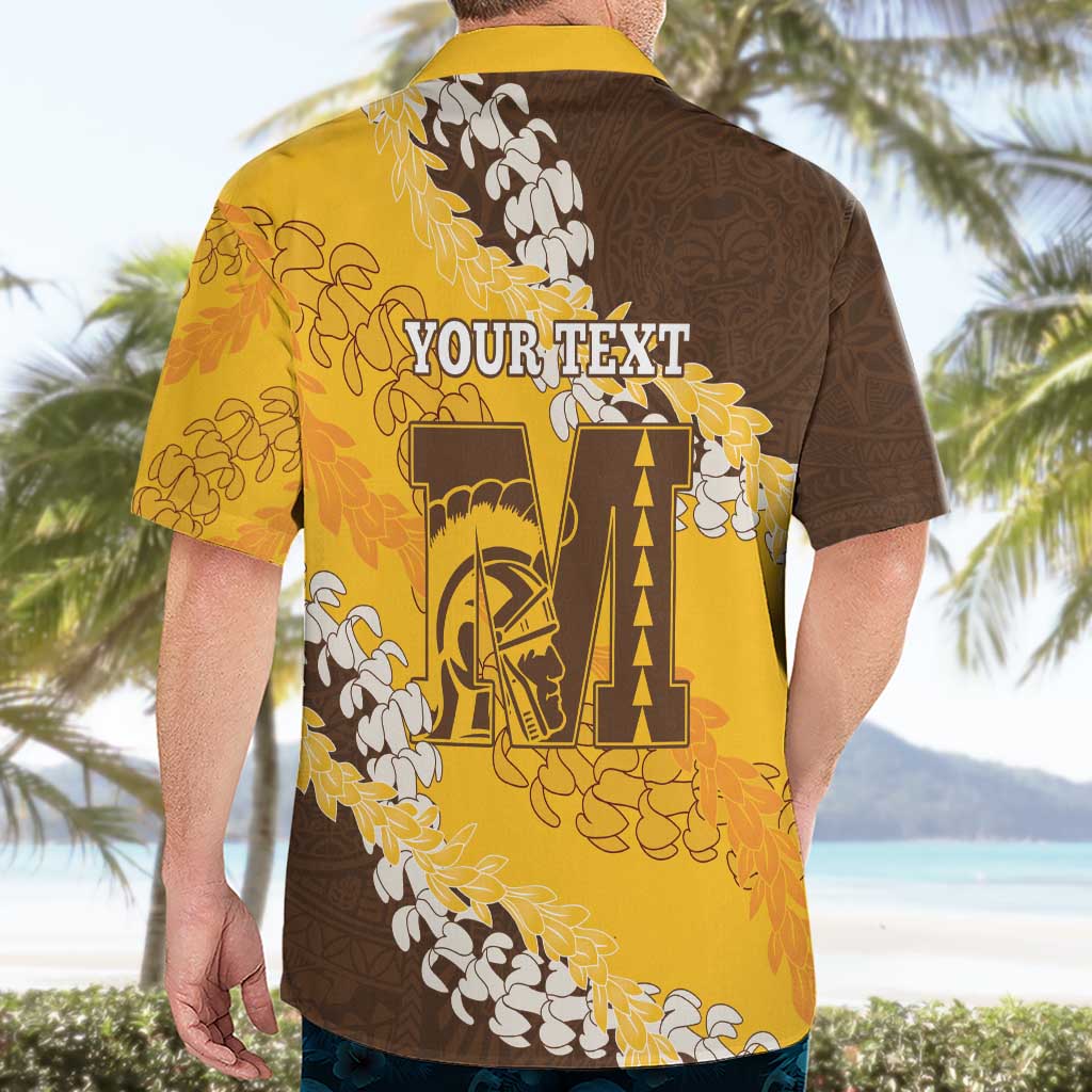 Personalized Mililani Hawaii High School Hawaiian Shirt Puakenikeni Lei Hawaiian Pattern - Polynesian Pride