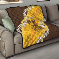 Personalized Mililani Hawaii High School Quilt Puakenikeni Lei Hawaiian Pattern - Polynesian Pride