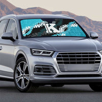 Personalized Kapolei Hawaii High School Auto Sun Shade Puakenikeni Lei Hawaiian Pattern - Polynesian Pride