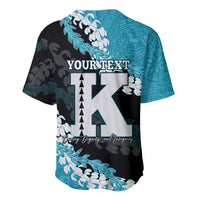 Personalized Kapolei Hawaii High School Baseball Jersey Puakenikeni Lei Hawaiian Pattern - Polynesian Pride