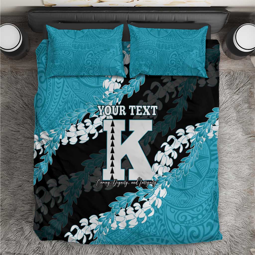 Personalized Kapolei Hawaii High School Bedding Set Puakenikeni Lei Hawaiian Pattern - Polynesian Pride