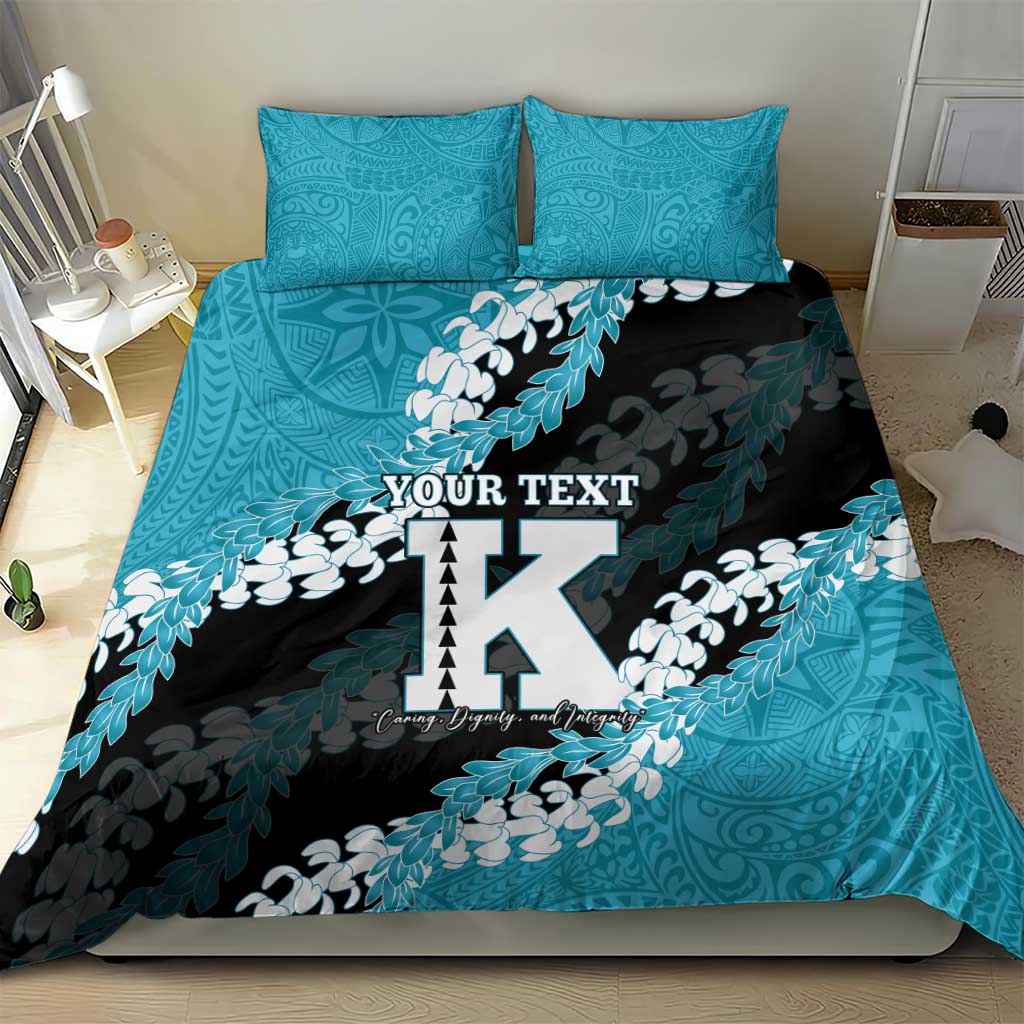 Personalized Kapolei Hawaii High School Bedding Set Puakenikeni Lei Hawaiian Pattern - Polynesian Pride