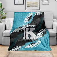 Personalized Kapolei Hawaii High School Blanket Puakenikeni Lei Hawaiian Pattern - Polynesian Pride