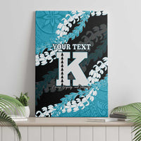 Personalized Kapolei Hawaii High School Canvas Wall Art Puakenikeni Lei Hawaiian Pattern - Polynesian Pride