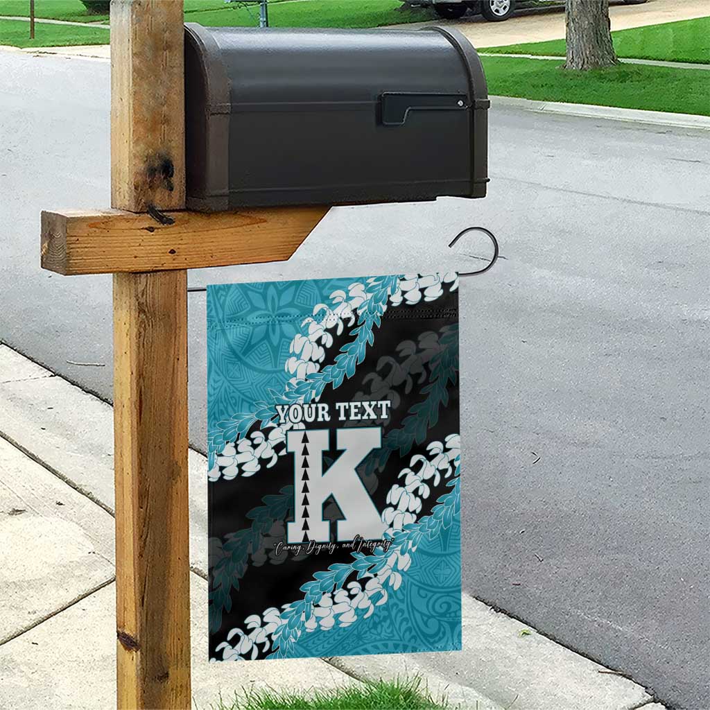 Personalized Kapolei Hawaii High School Garden Flag Puakenikeni Lei Hawaiian Pattern - Polynesian Pride