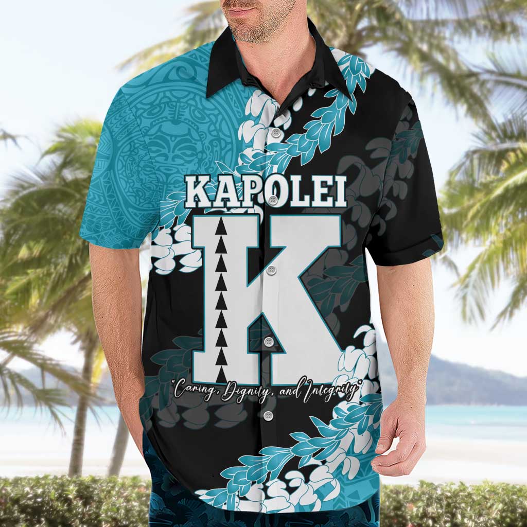 Personalized Kapolei Hawaii High School Hawaiian Shirt Puakenikeni Lei Hawaiian Pattern - Polynesian Pride