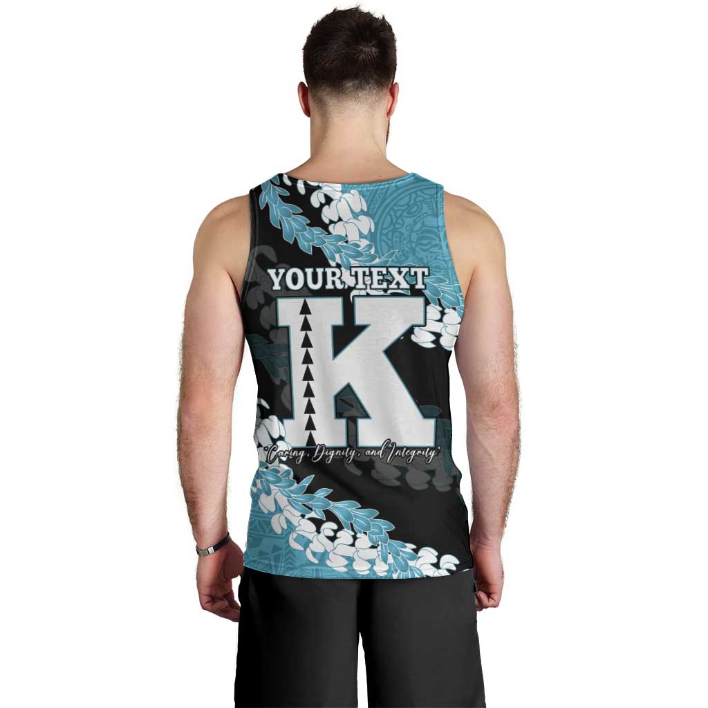 Personalized Kapolei Hawaii High School Men Tank Top Puakenikeni Lei Hawaiian Pattern - Polynesian Pride