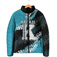 Personalized Kapolei Hawaii High School Padded Jacket Puakenikeni Lei Hawaiian Pattern - Polynesian Pride