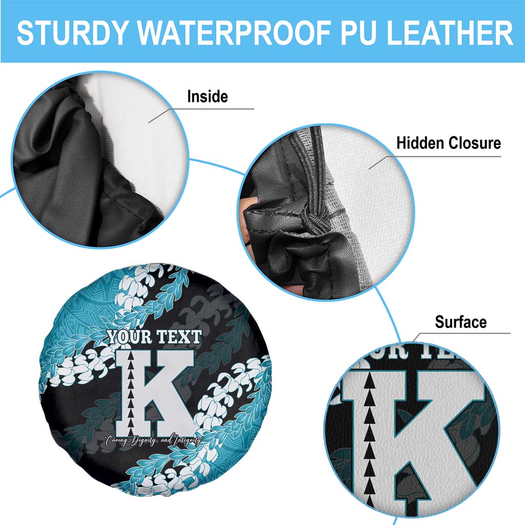 Personalized Kapolei Hawaii High School Spare Tire Cover Puakenikeni Lei Hawaiian Pattern - Polynesian Pride