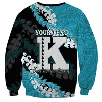Personalized Kapolei Hawaii High School Sweatshirt Puakenikeni Lei Hawaiian Pattern - Polynesian Pride