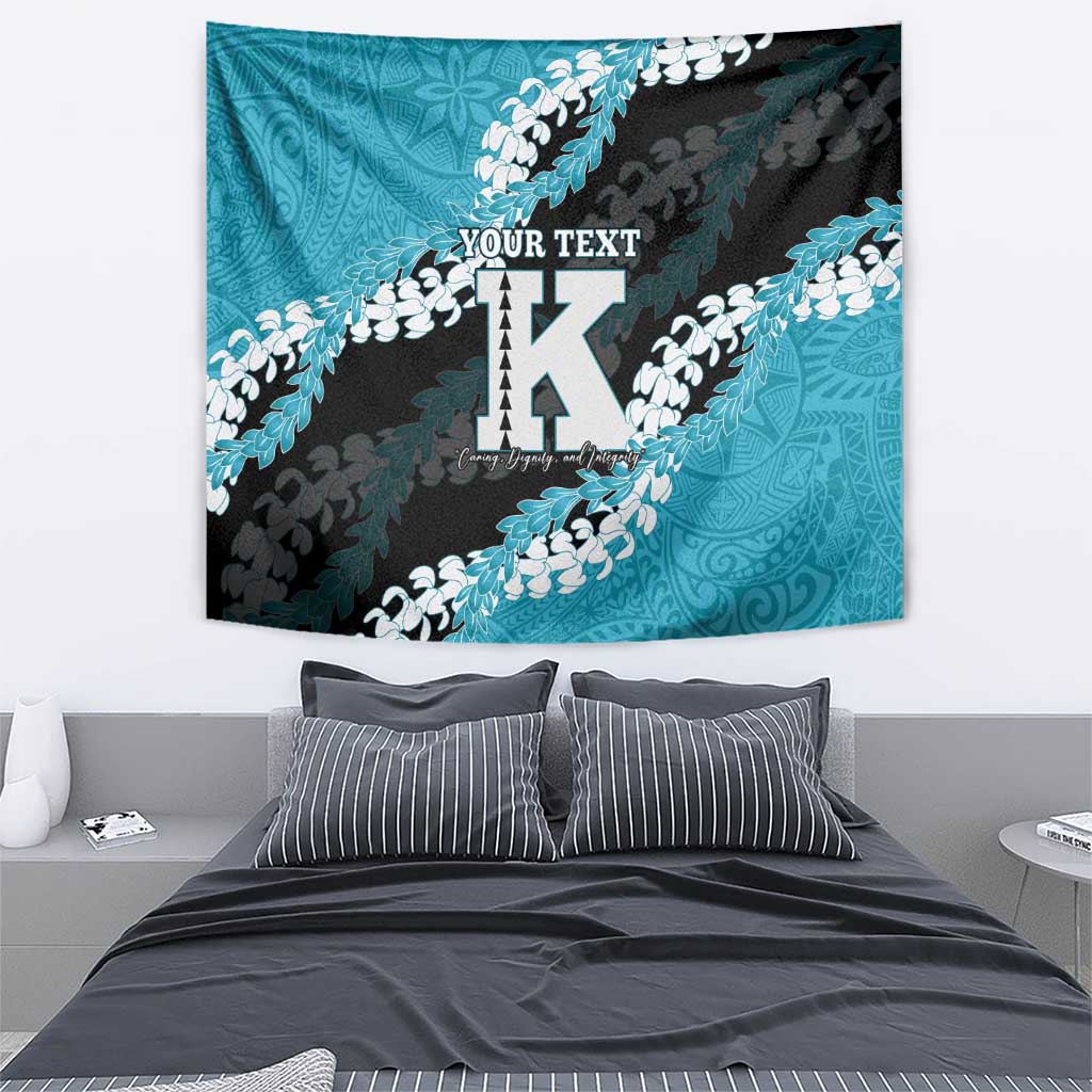 Personalized Kapolei Hawaii High School Tapestry Puakenikeni Lei Hawaiian Pattern - Polynesian Pride