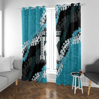Personalized Kapolei Hawaii High School Window Curtain Puakenikeni Lei Hawaiian Pattern - Polynesian Pride