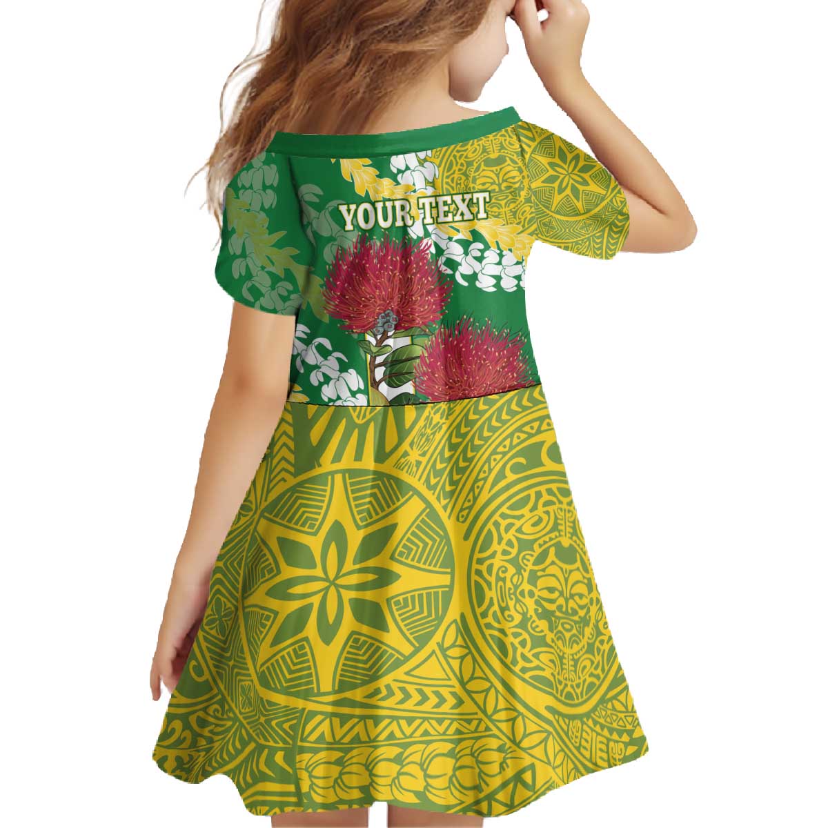 Personalized Leilehua Hawaii High School Family Matching Off The Shoulder Long Sleeve Dress and Hawaiian Shirt Puakenikeni Lei Hawaiian Pattern - Polynesian Pride