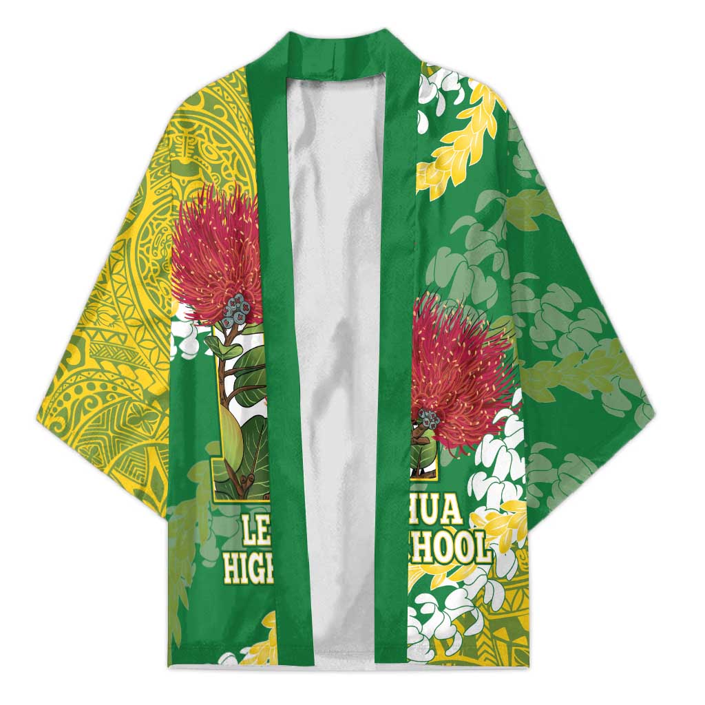 Personalized Leilehua Hawaii High School Kimono Puakenikeni Lei Hawaiian Pattern - Polynesian Pride