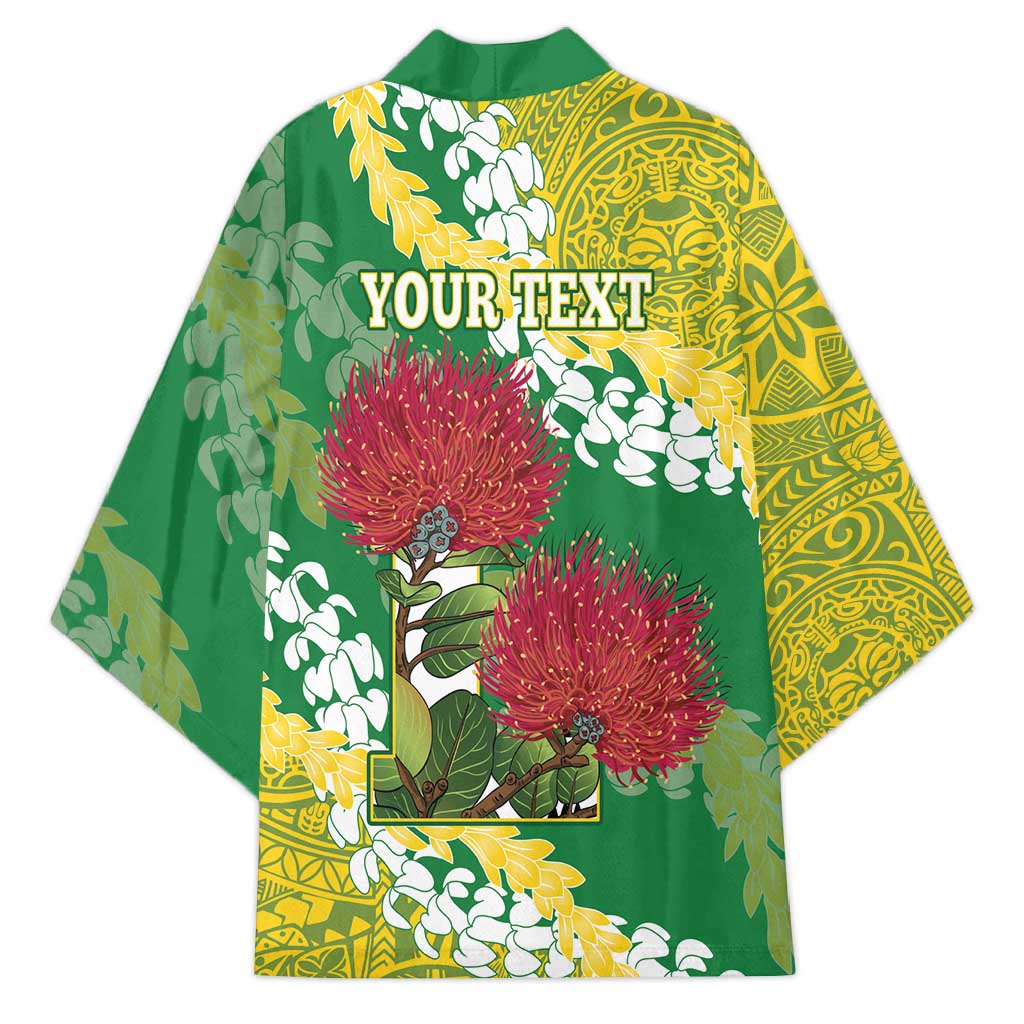 Personalized Leilehua Hawaii High School Kimono Puakenikeni Lei Hawaiian Pattern - Polynesian Pride