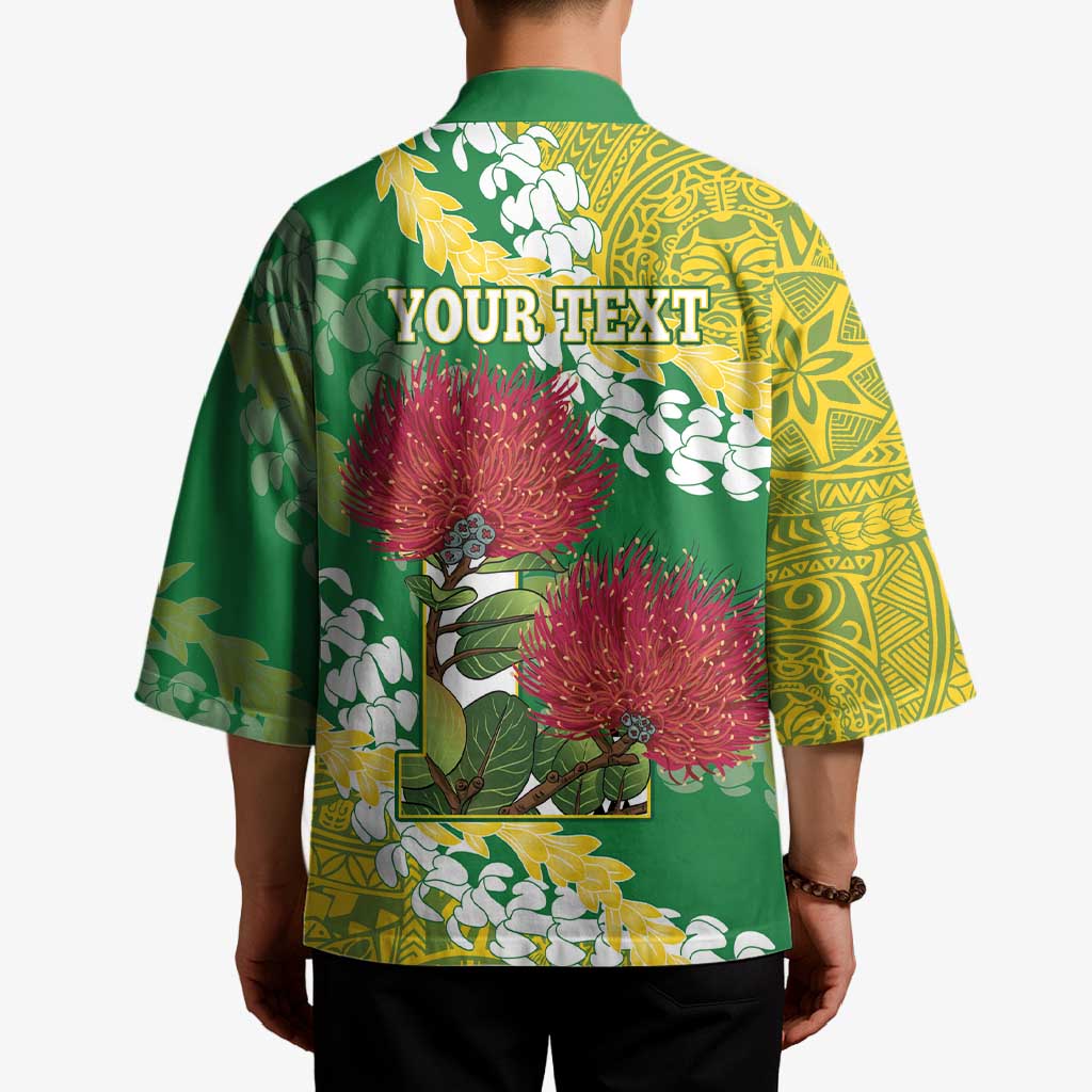 Personalized Leilehua Hawaii High School Kimono Puakenikeni Lei Hawaiian Pattern - Polynesian Pride