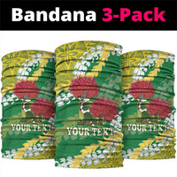 Personalized Leilehua Hawaii High School Neck Gaiter Puakenikeni Lei Hawaiian Pattern - Polynesian Pride