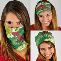 Personalized Leilehua Hawaii High School Neck Gaiter Puakenikeni Lei Hawaiian Pattern - Polynesian Pride
