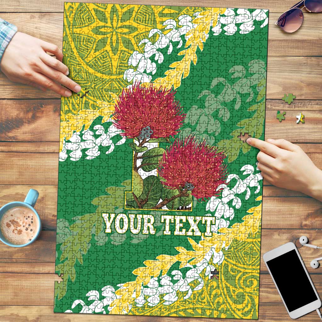 Personalized Leilehua Hawaii High School Puzzle Puakenikeni Lei Hawaiian Pattern - Polynesian Pride