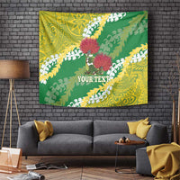 Personalized Leilehua Hawaii High School Tapestry Puakenikeni Lei Hawaiian Pattern - Polynesian Pride