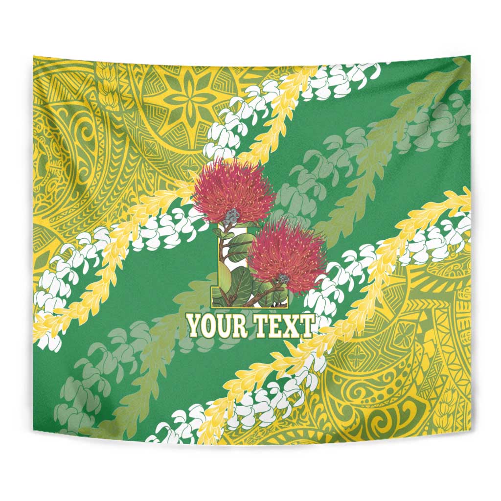 Personalized Leilehua Hawaii High School Tapestry Puakenikeni Lei Hawaiian Pattern - Polynesian Pride
