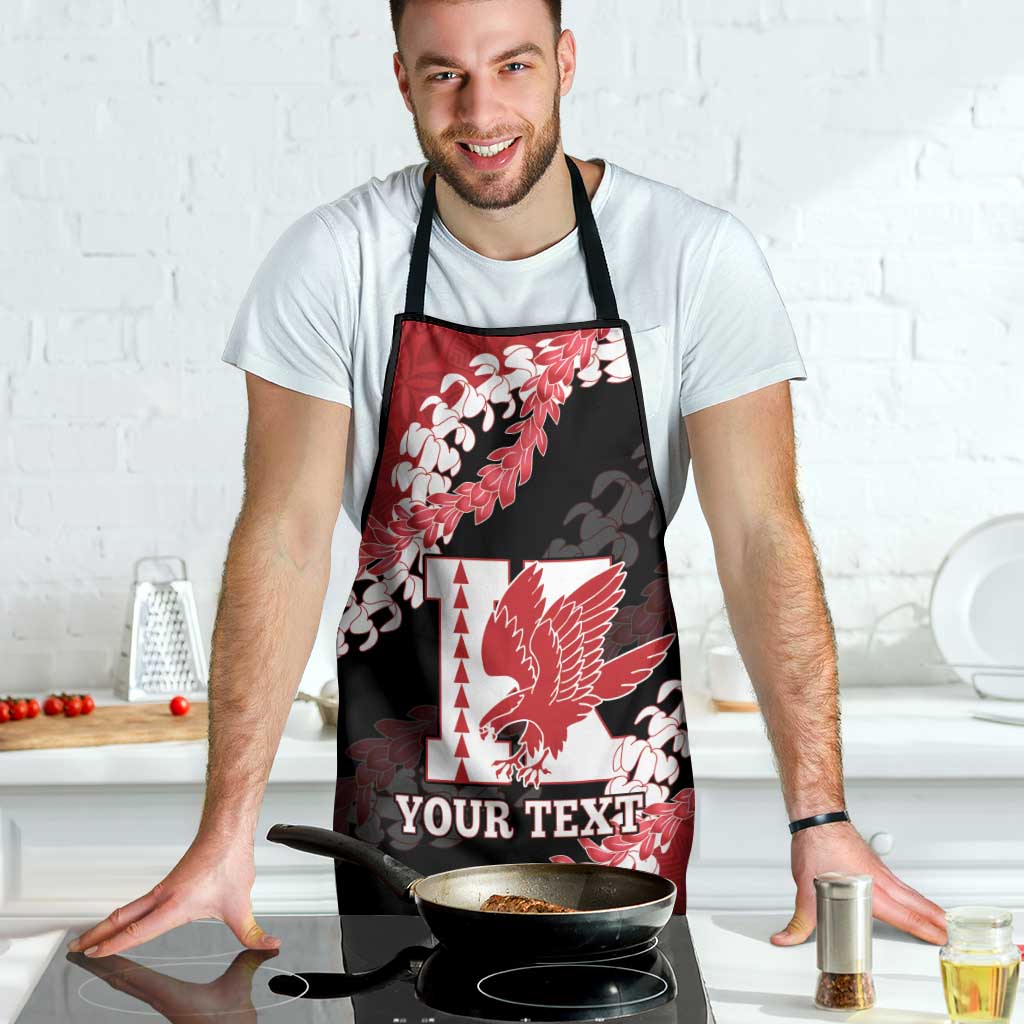 Personalized Kalani Hawaii High School Apron Puakenikeni Lei Hawaiian Pattern - Polynesian Pride