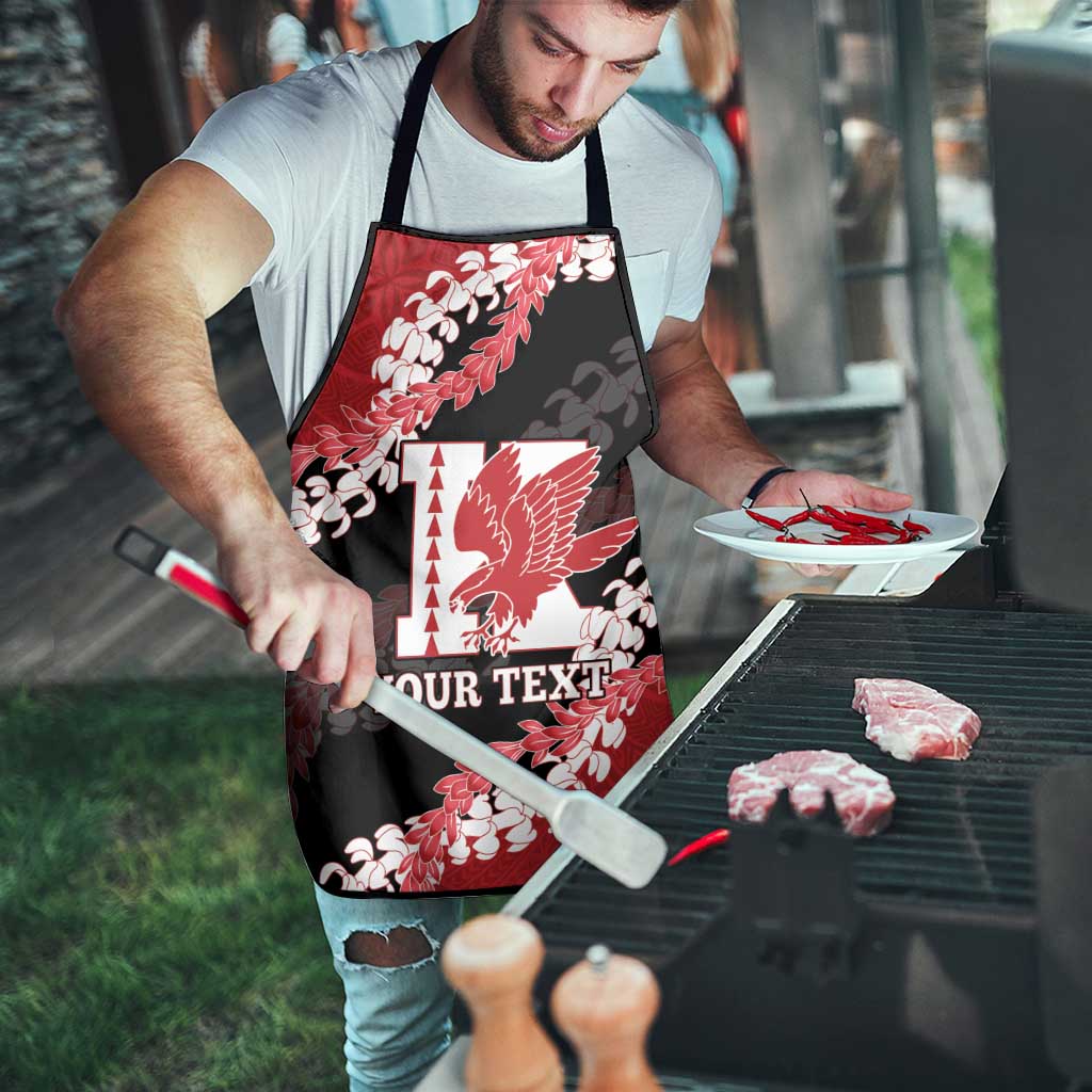 Personalized Kalani Hawaii High School Apron Puakenikeni Lei Hawaiian Pattern - Polynesian Pride