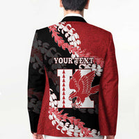 Personalized Kalani Hawaii High School Blazer Puakenikeni Lei Hawaiian Pattern - Polynesian Pride