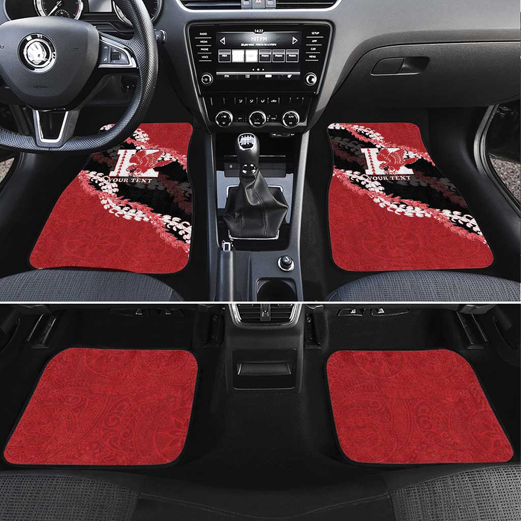 Personalized Kalani Hawaii High School Car Mats Puakenikeni Lei Hawaiian Pattern - Polynesian Pride