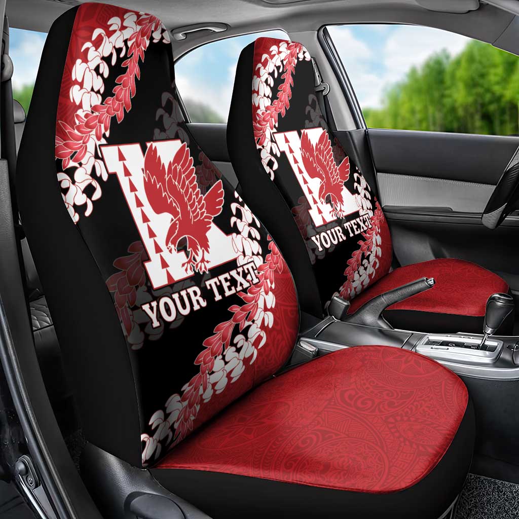Personalized Kalani Hawaii High School Car Seat Cover Puakenikeni Lei Hawaiian Pattern - Polynesian Pride