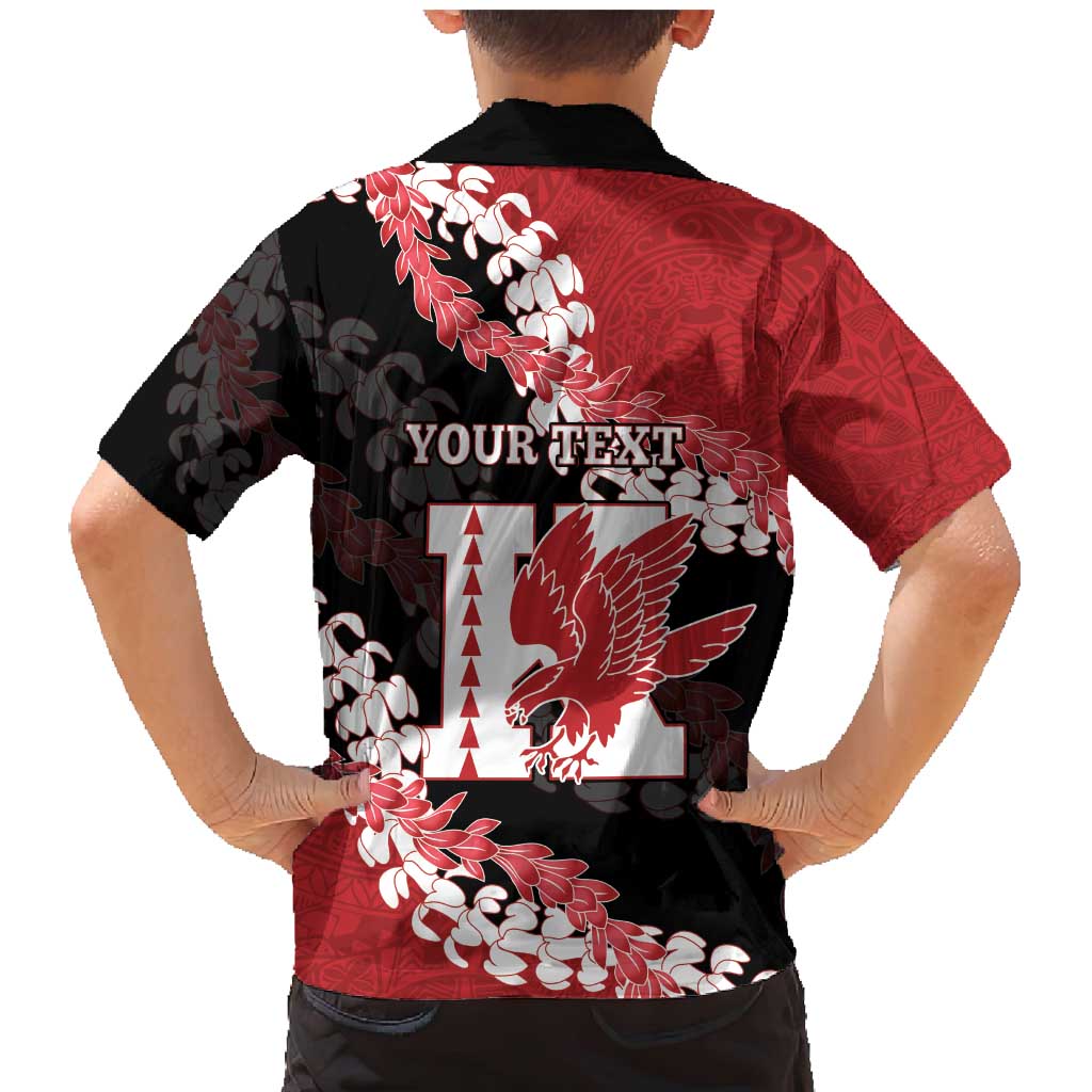 Personalized Kalani Hawaii High School Family Matching Mermaid Dress and Hawaiian Shirt Puakenikeni Lei Hawaiian Pattern - Polynesian Pride