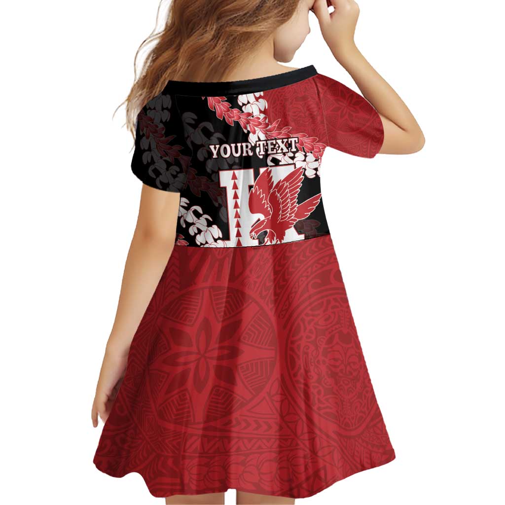 Personalized Kalani Hawaii High School Family Matching Puletasi and Hawaiian Shirt Puakenikeni Lei Hawaiian Pattern - Polynesian Pride