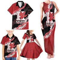 Personalized Kalani Hawaii High School Family Matching Tank Maxi Dress and Hawaiian Shirt Puakenikeni Lei Hawaiian Pattern - Polynesian Pride