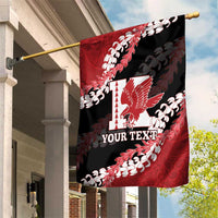 Personalized Kalani Hawaii High School Garden Flag Puakenikeni Lei Hawaiian Pattern - Polynesian Pride