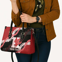 Personalized Kalani Hawaii High School Leather Bag Puakenikeni Lei Hawaiian Pattern - Polynesian Pride