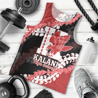 Personalized Kalani Hawaii High School Men Tank Top Puakenikeni Lei Hawaiian Pattern - Polynesian Pride