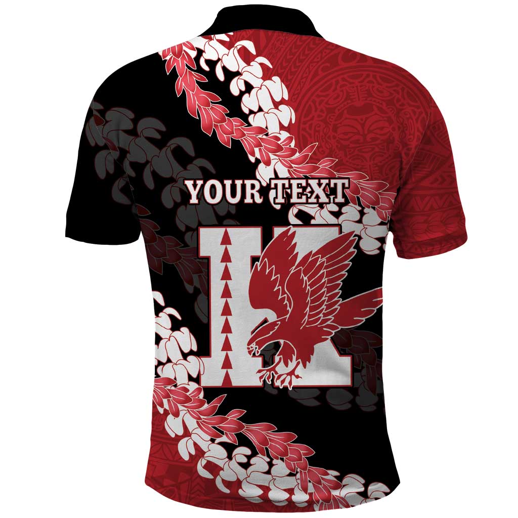 Personalized Kalani Hawaii High School Polo Shirt Puakenikeni Lei Hawaiian Pattern - Polynesian Pride