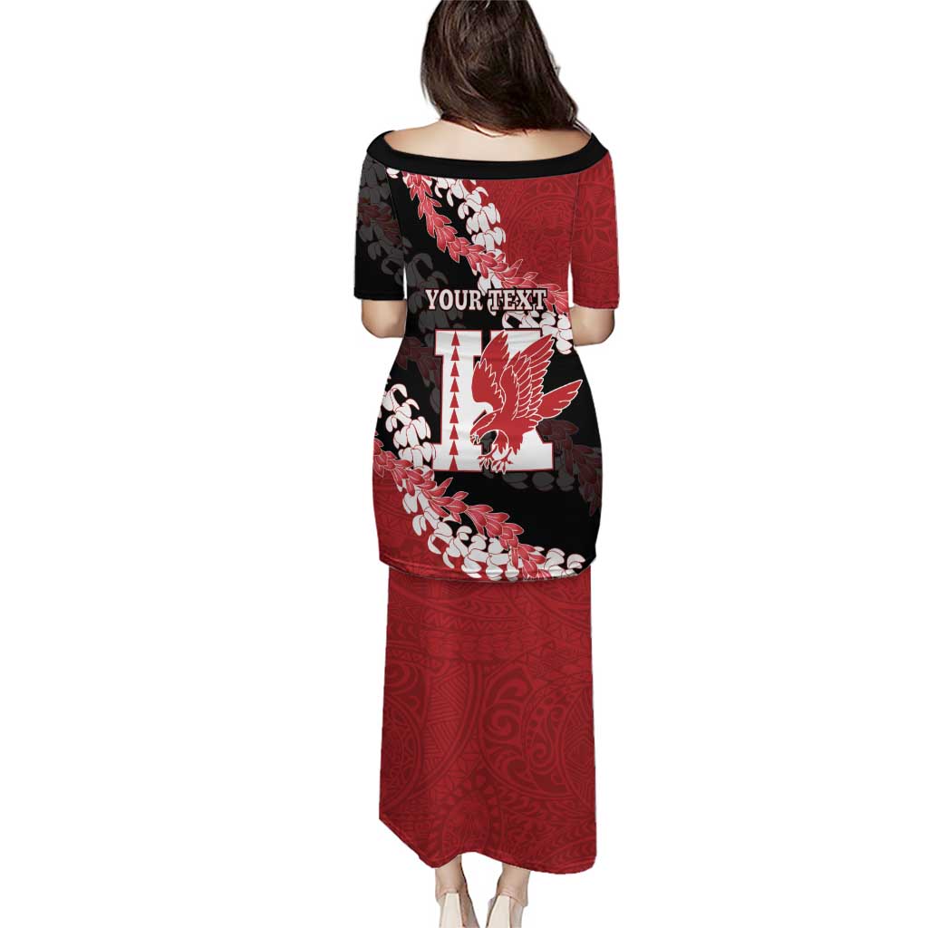 Personalized Kalani Hawaii High School Puletasi Puakenikeni Lei Hawaiian Pattern - Polynesian Pride