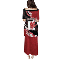 Personalized Kalani Hawaii High School Puletasi Puakenikeni Lei Hawaiian Pattern - Polynesian Pride