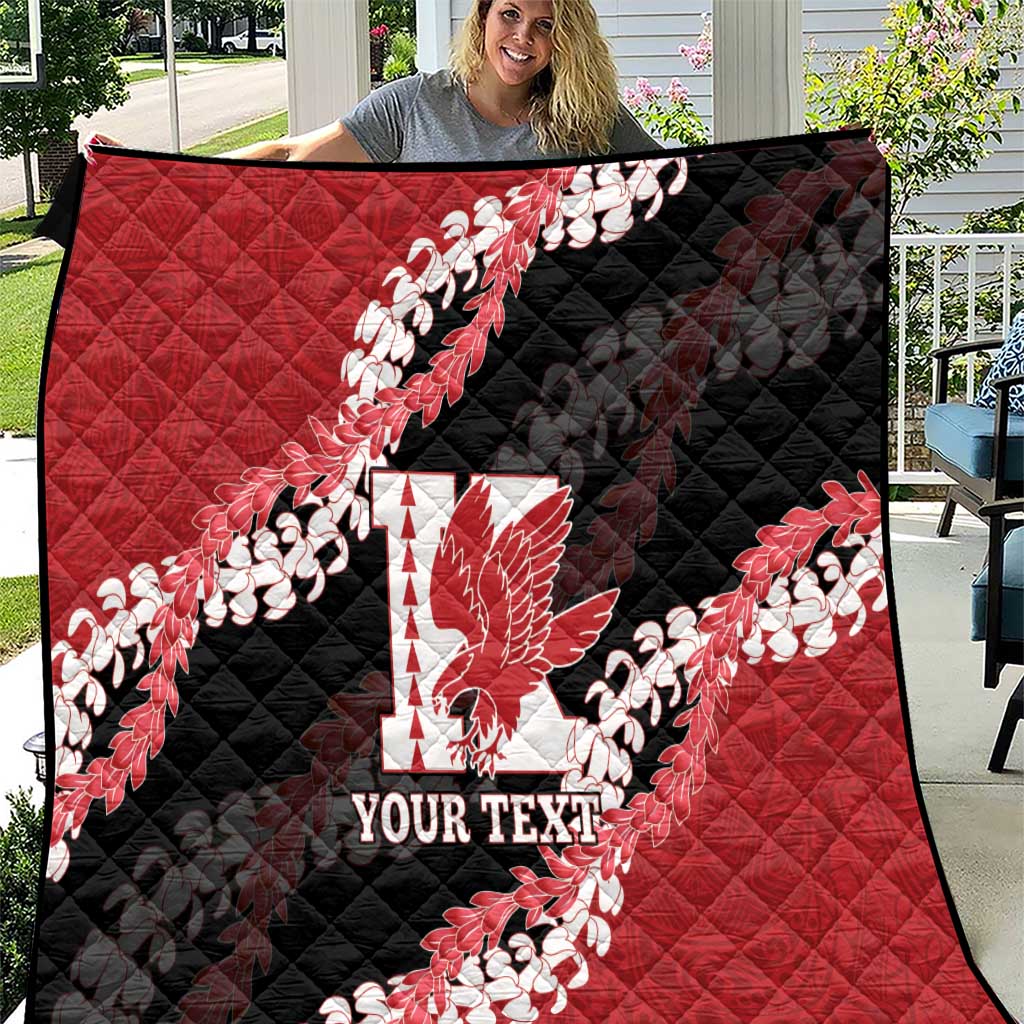 Personalized Kalani Hawaii High School Quilt Puakenikeni Lei Hawaiian Pattern - Polynesian Pride