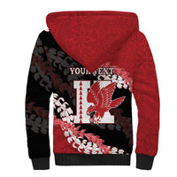 Personalized Kalani Hawaii High School Sherpa Hoodie Puakenikeni Lei Hawaiian Pattern - Polynesian Pride