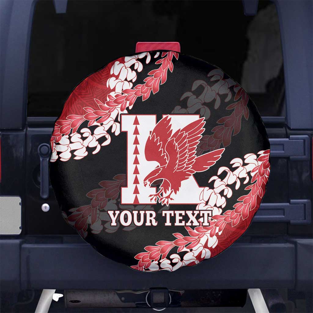 Personalized Kalani Hawaii High School Spare Tire Cover Puakenikeni Lei Hawaiian Pattern - Polynesian Pride