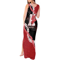 Personalized Kalani Hawaii High School Tank Maxi Dress Puakenikeni Lei Hawaiian Pattern - Polynesian Pride