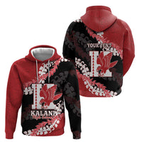 Personalized Kalani Hawaii High School Zip Hoodie Puakenikeni Lei Hawaiian Pattern - Polynesian Pride