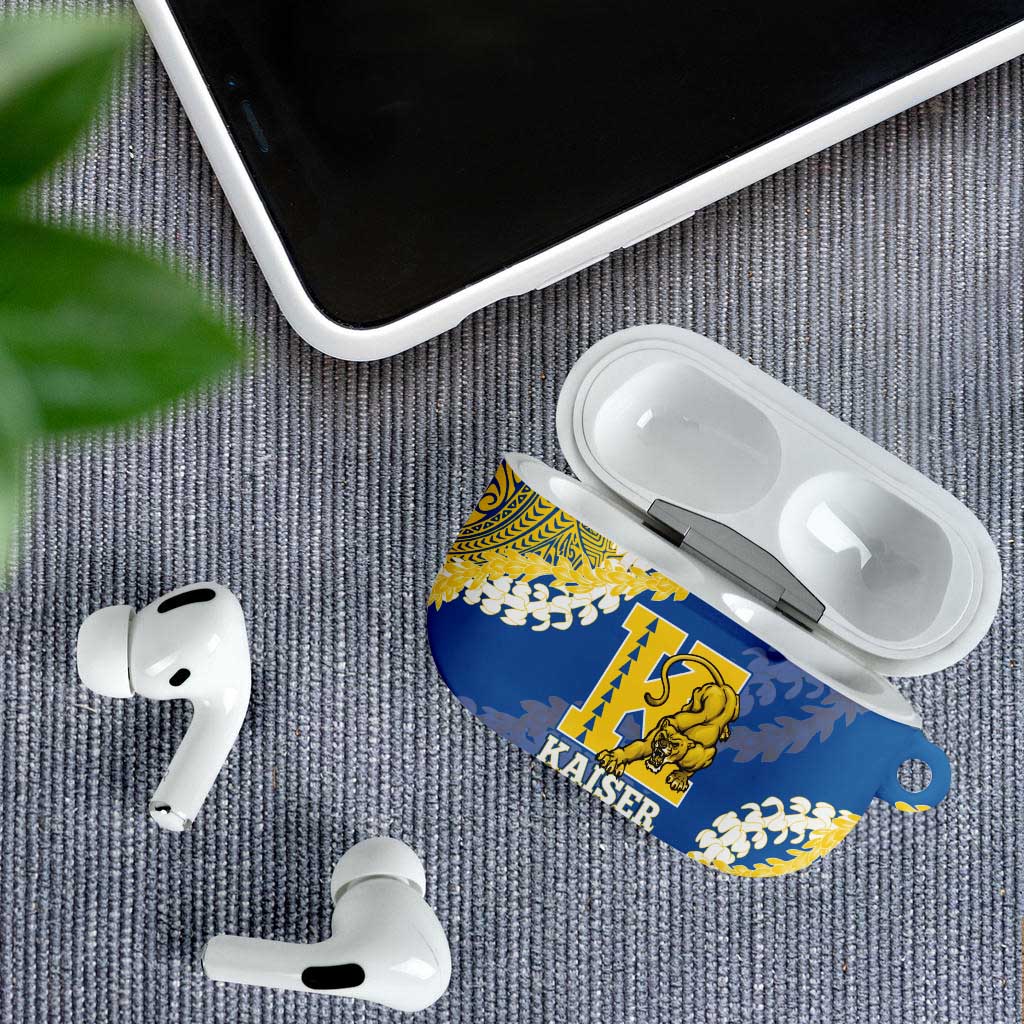 Kaiser Hawaii High School AirPods Case Puakenikeni Lei Hawaiian Pattern - Polynesian Pride